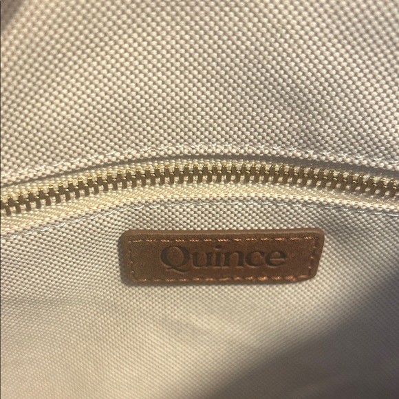 Quince Italian Leather Crossbody Bag Cognac Brown Minimalist” - Picture 2 of 6